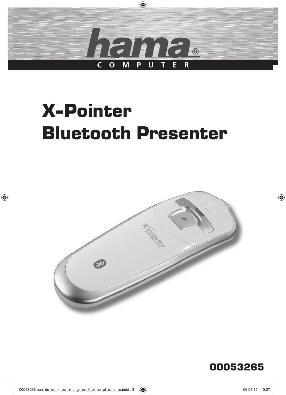 X-pointer bluetooth presenter | Hama X-Pointer bluetooth presenter User Manual | Page 2 / 21