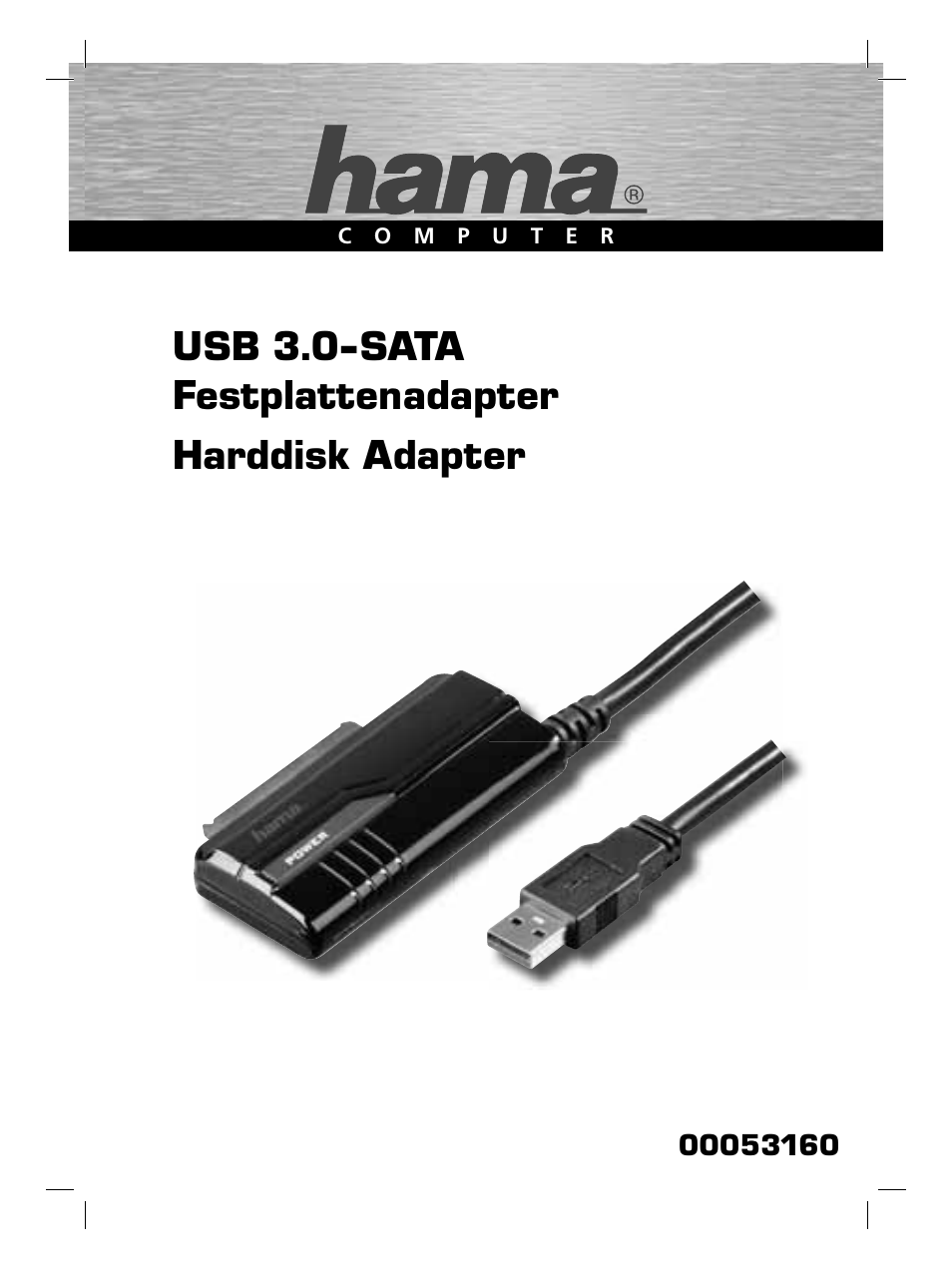 Usb 3.0-sata festplattenadapter harddisk adapter | Hama USB 3.0 SATA Hard Disk Adapter User Manual | Page 2 / 22