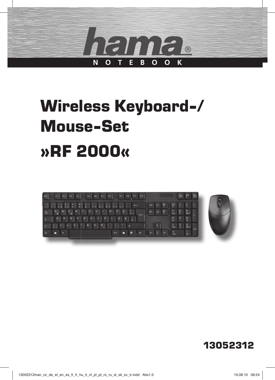 Wireless keyboard-/ mouse-set »rf 2000 | Hama RF 2000 User Manual | Page 2 / 15