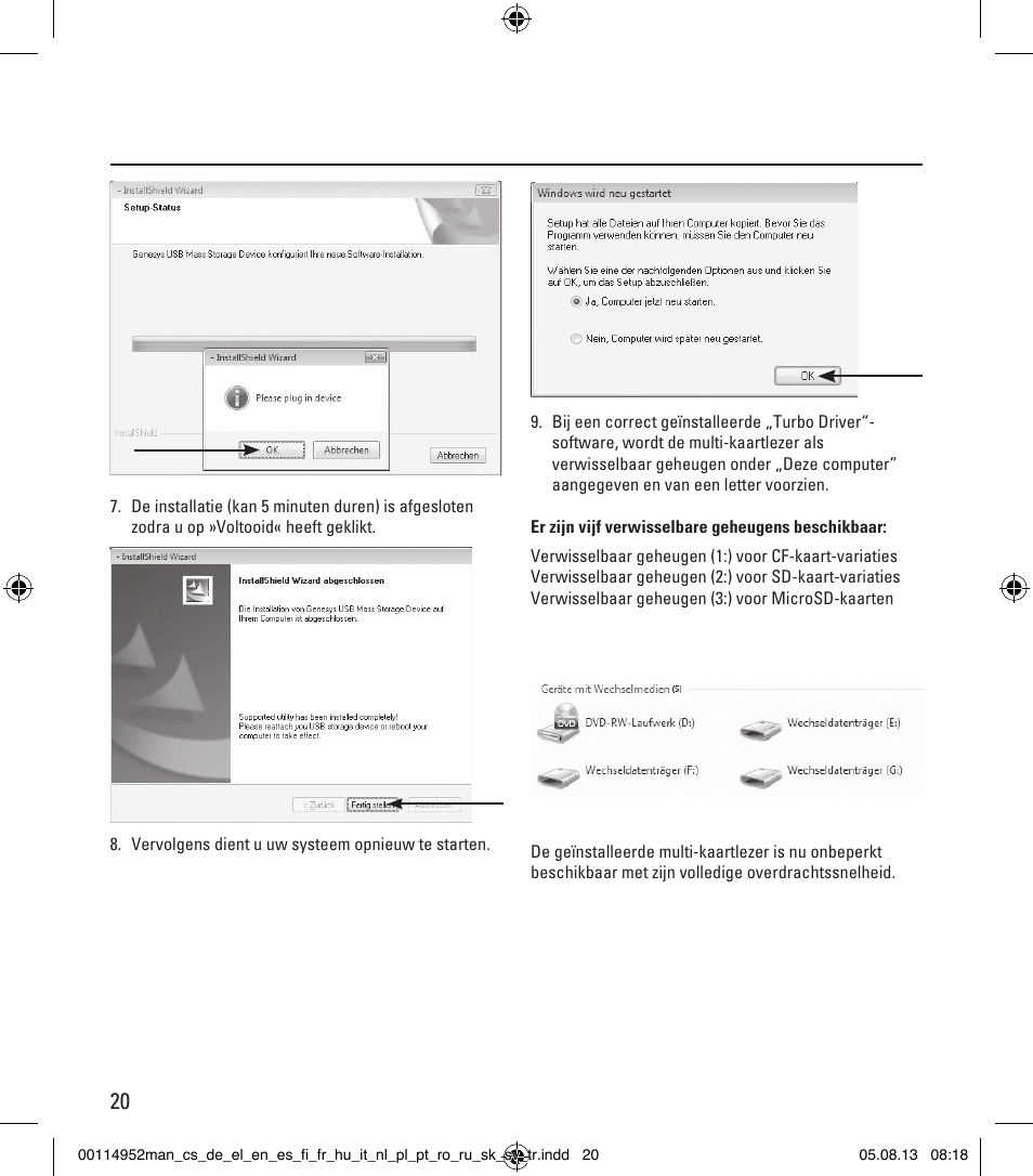 Hama Card Reader SuperSpeed 3in1 User Manual | Page 20 / 70