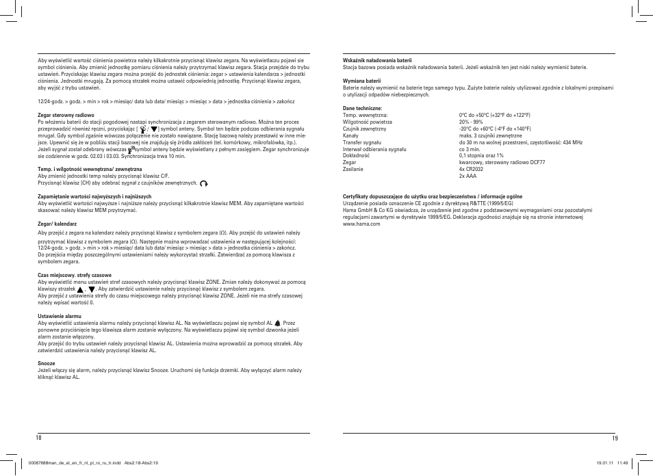 Hama EWS-400 User Manual | Page 10 / 15