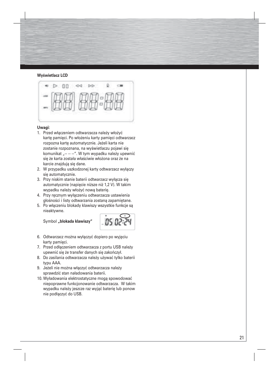 Hama Card Reader with MP3 Player User Manual | Page 22 / 40