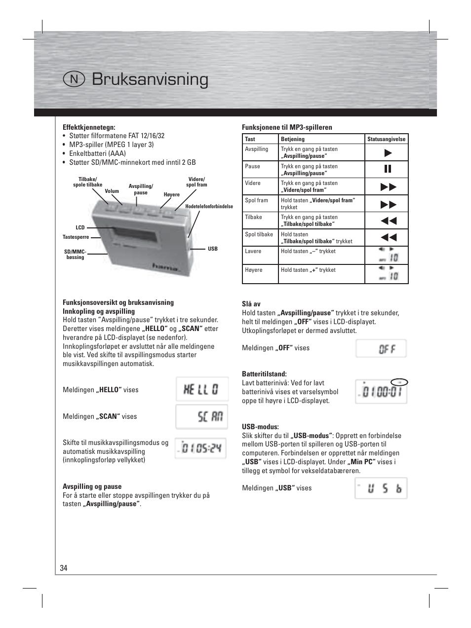 Bruksanvisning | Hama Card Reader with MP3 Player User Manual | Page 35 / 40