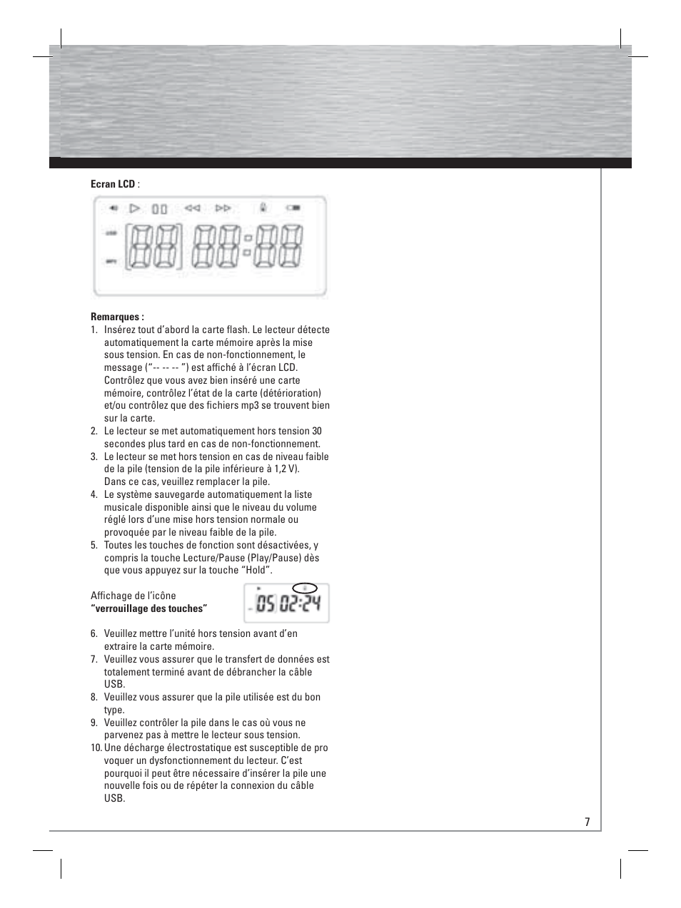 G operating instruction | Hama Card Reader with MP3 Player User Manual | Page 8 / 40