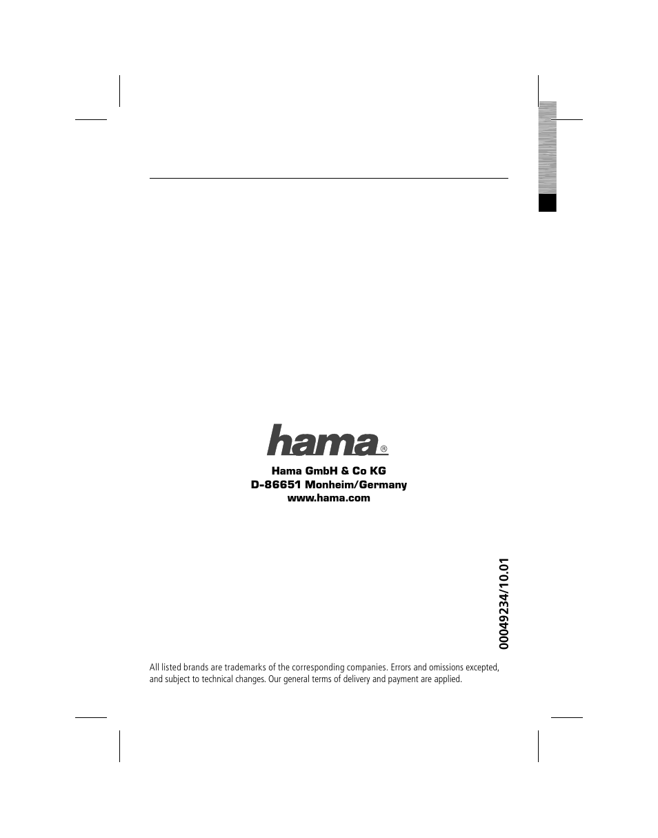 Hama Nano Bluetooth USB Adapter User Manual | 106 pages