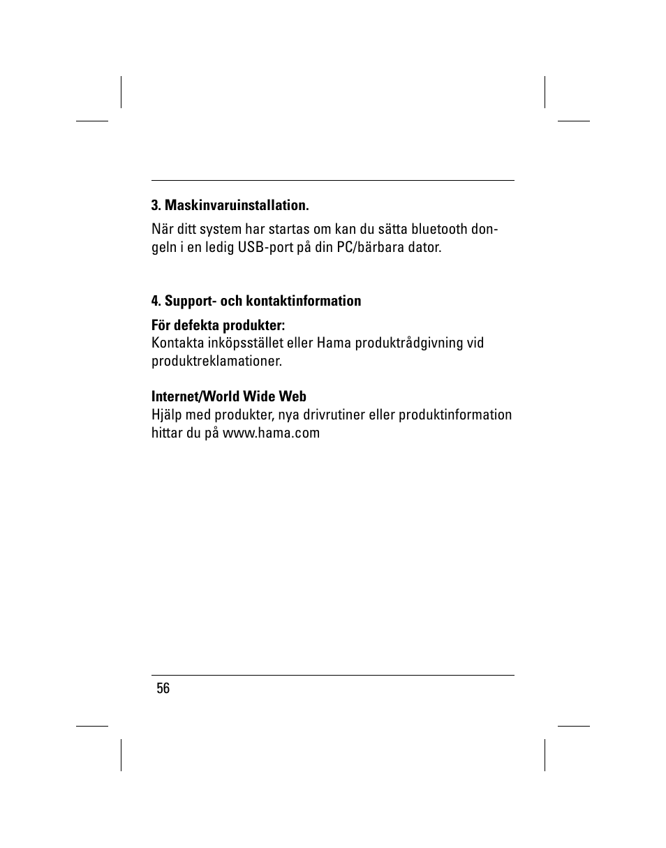 Hama Nano Bluetooth USB Adapter User Manual | Page 57 / 106