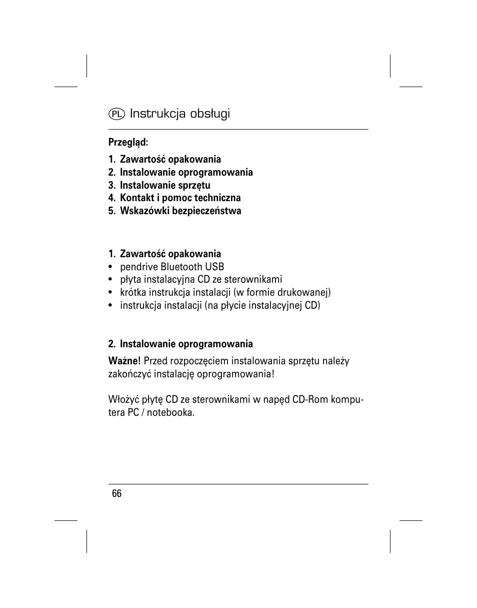 Hama Nano Bluetooth USB Adapter User Manual | Page 67 / 106