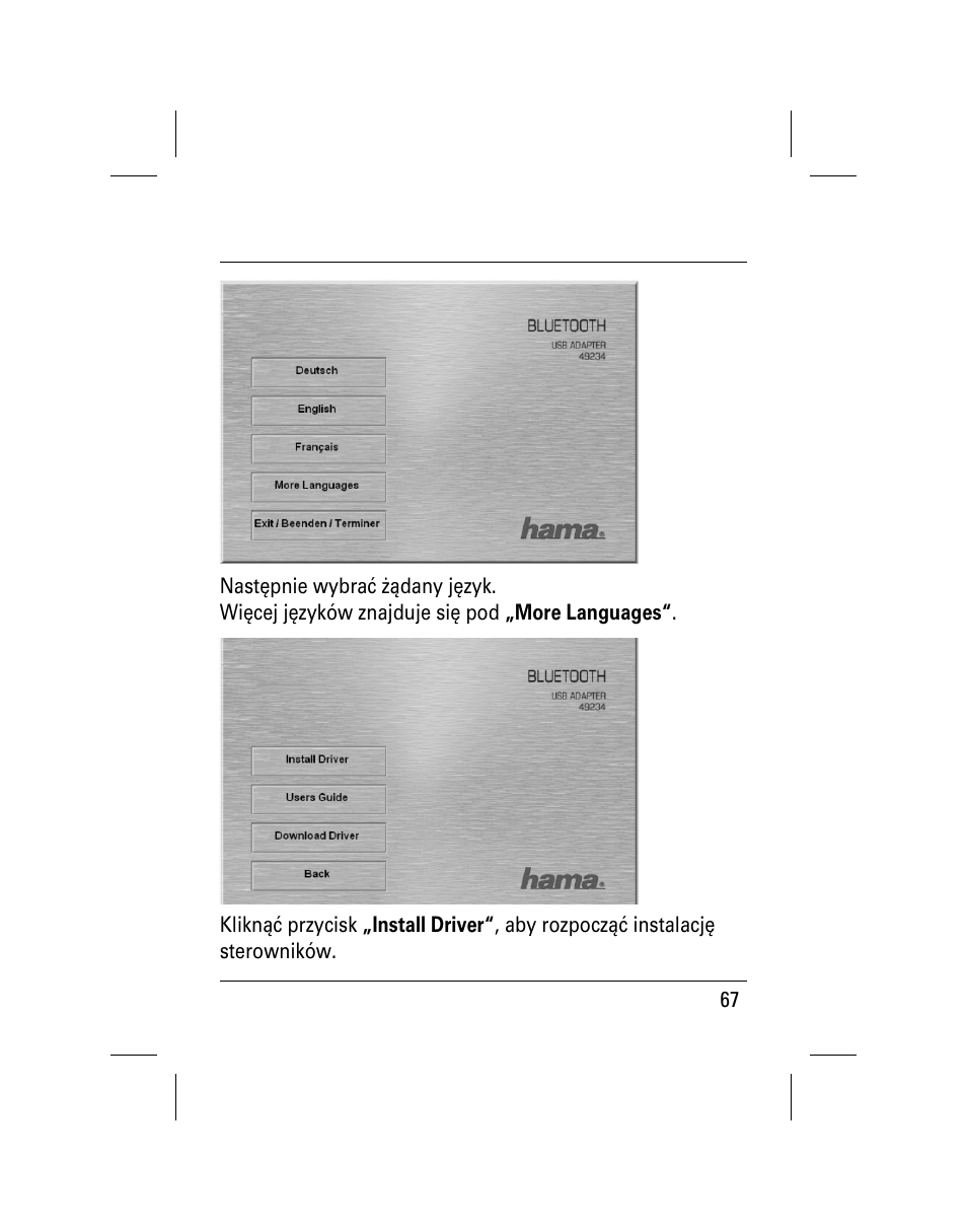 Hama Nano Bluetooth USB Adapter User Manual | Page 68 / 106