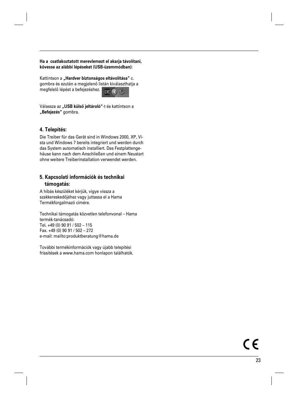 Hama SATA HDD Docking Station User Manual | Page 24 / 38