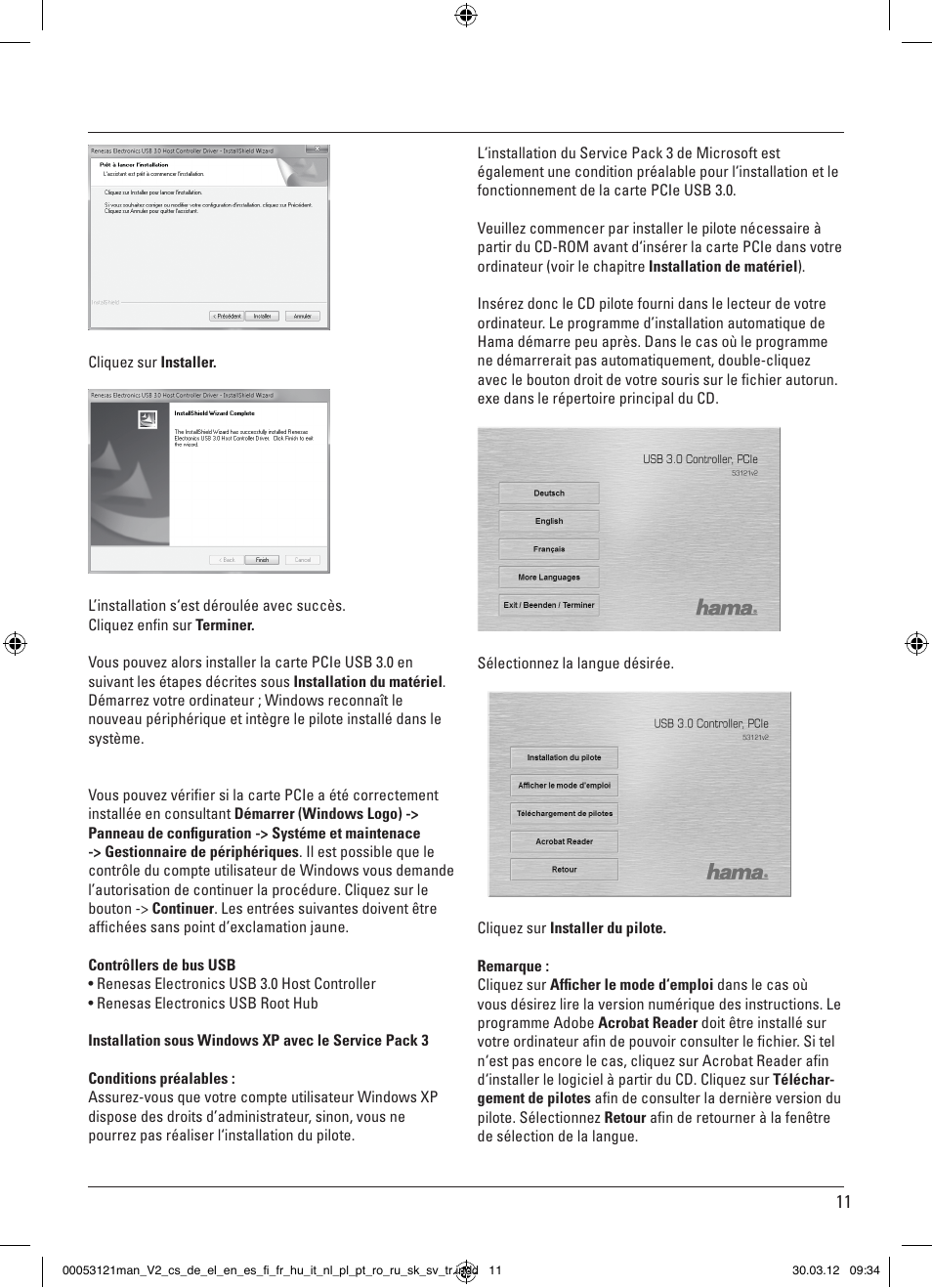 Hama USB 3.0 Controller PCIe User Manual | Page 11 / 72