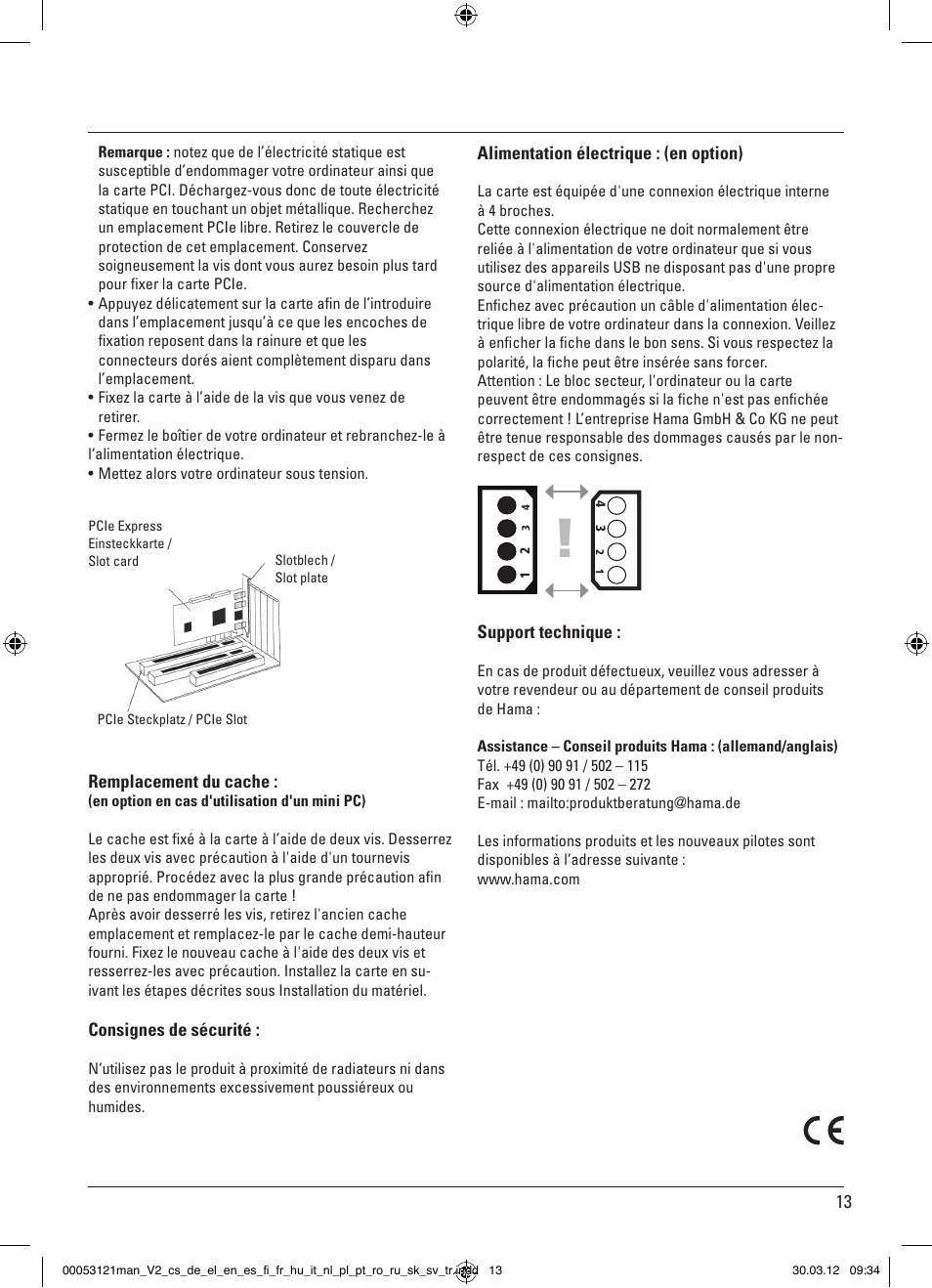 Hama USB 3.0 Controller PCIe User Manual | Page 13 / 72