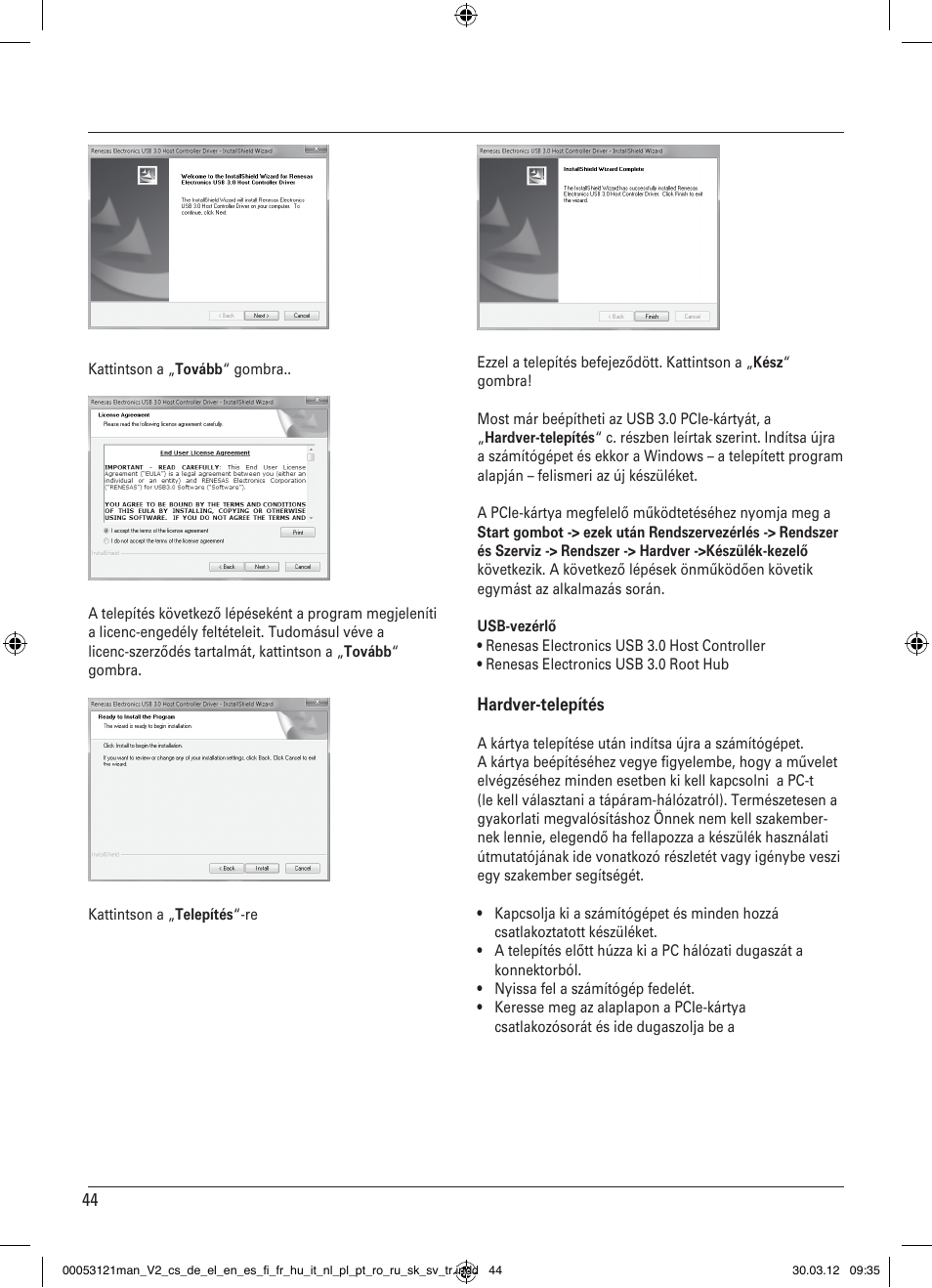 Hama USB 3.0 Controller PCIe User Manual | Page 44 / 72