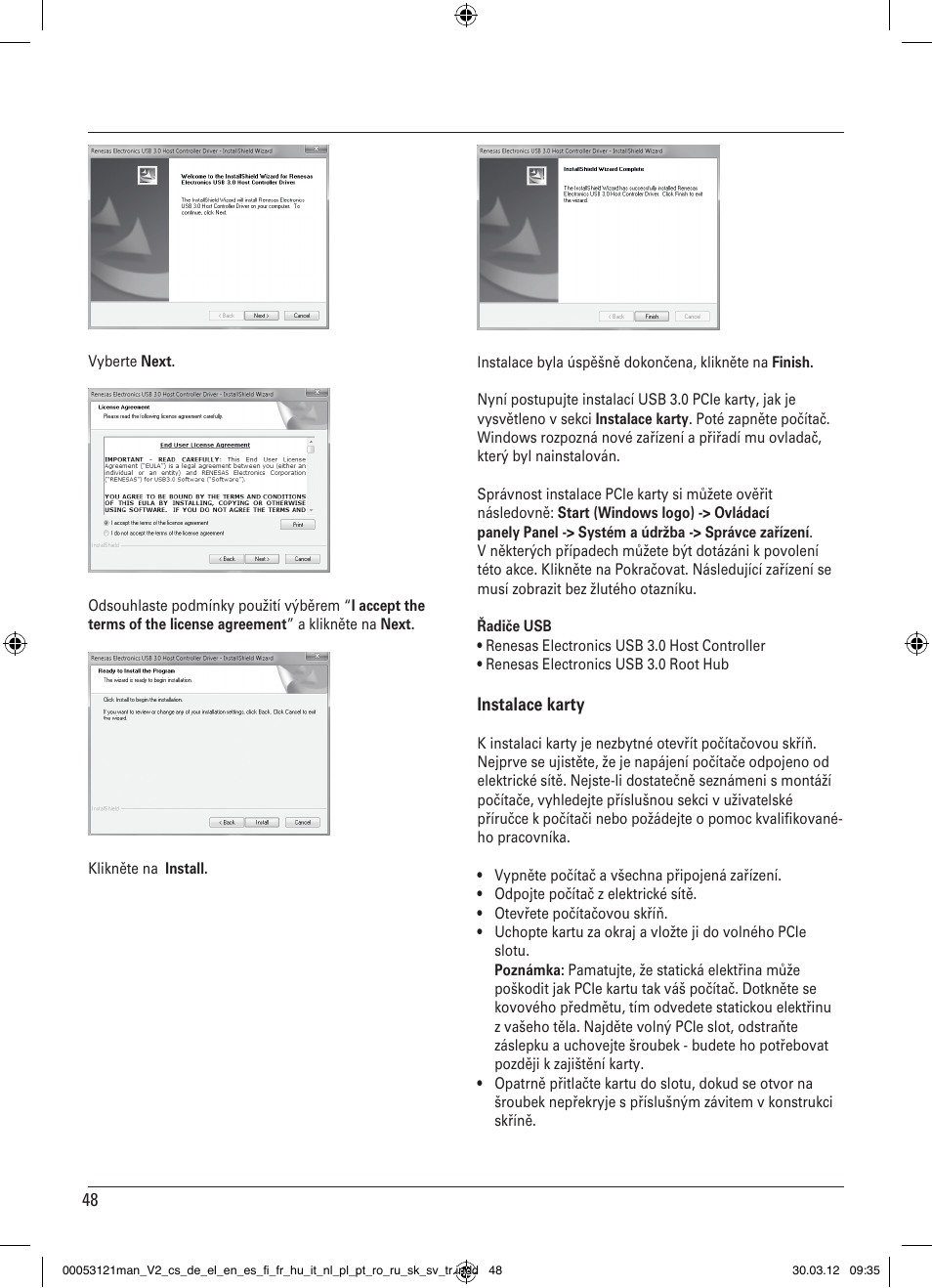 Hama USB 3.0 Controller PCIe User Manual | Page 48 / 72