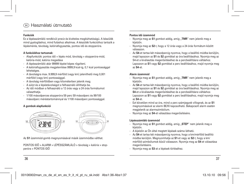 H használati útmutató | Hama PM-Alarm User Manual | Page 19 / 31