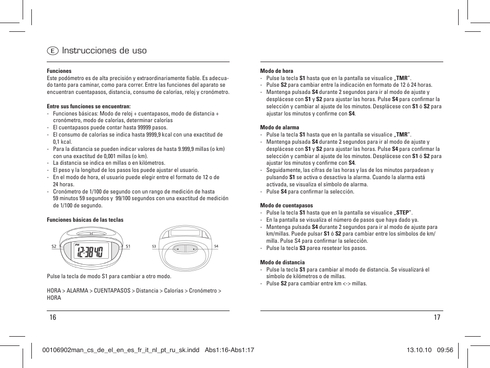 E instrucciones de uso | Hama PM-Alarm User Manual | Page 9 / 31