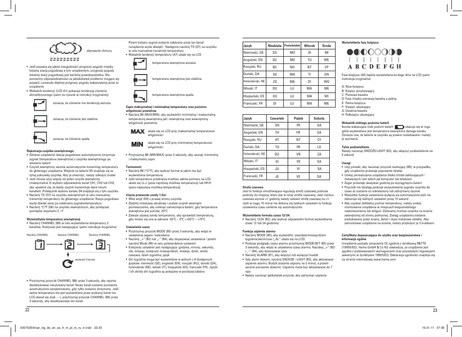 Hama EWS-500 User Manual | Page 12 / 19