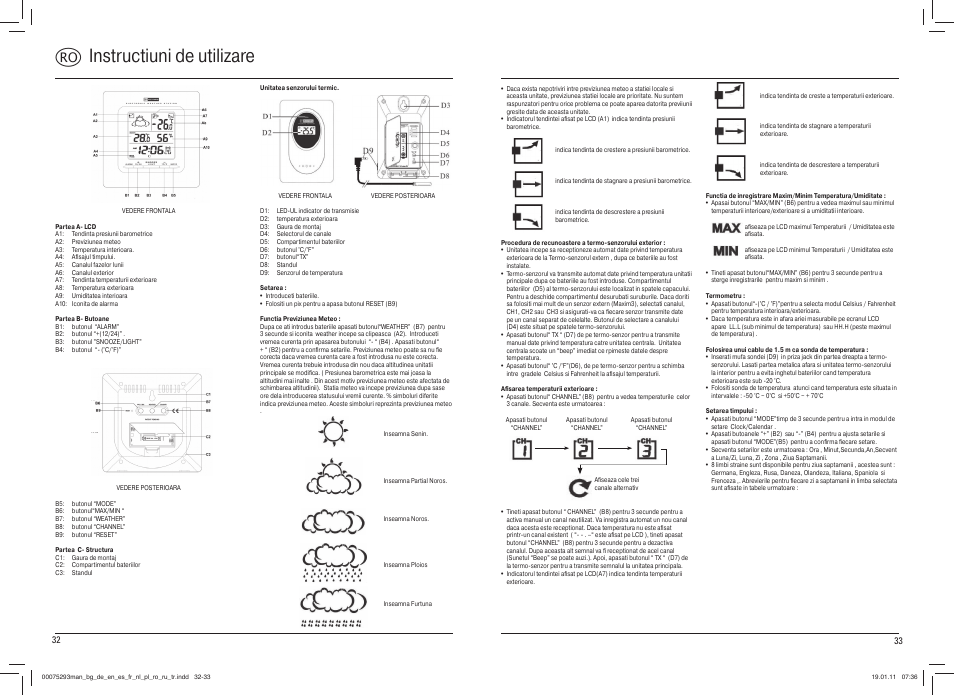 R instructiuni de utilizare | Hama EWS-500 User Manual | Page 17 / 19