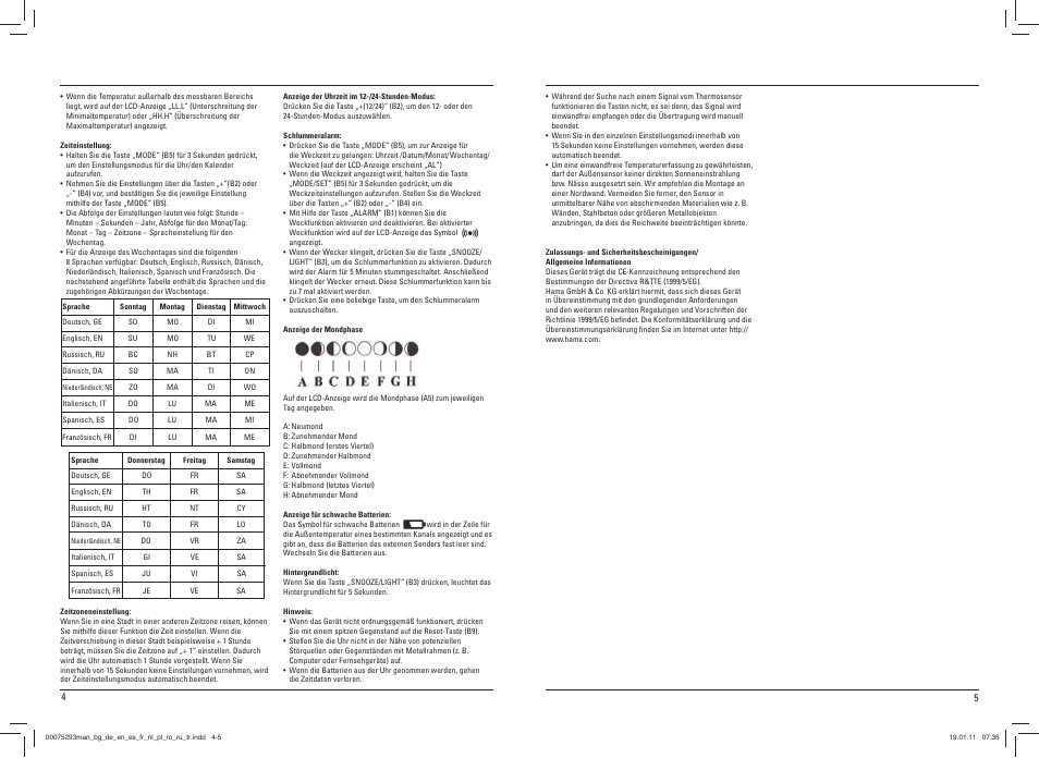 Hama EWS-500 User Manual | Page 3 / 19