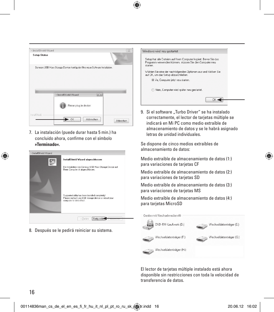 Hama Card Reader SuperSpeed Slim User Manual | Page 16 / 70