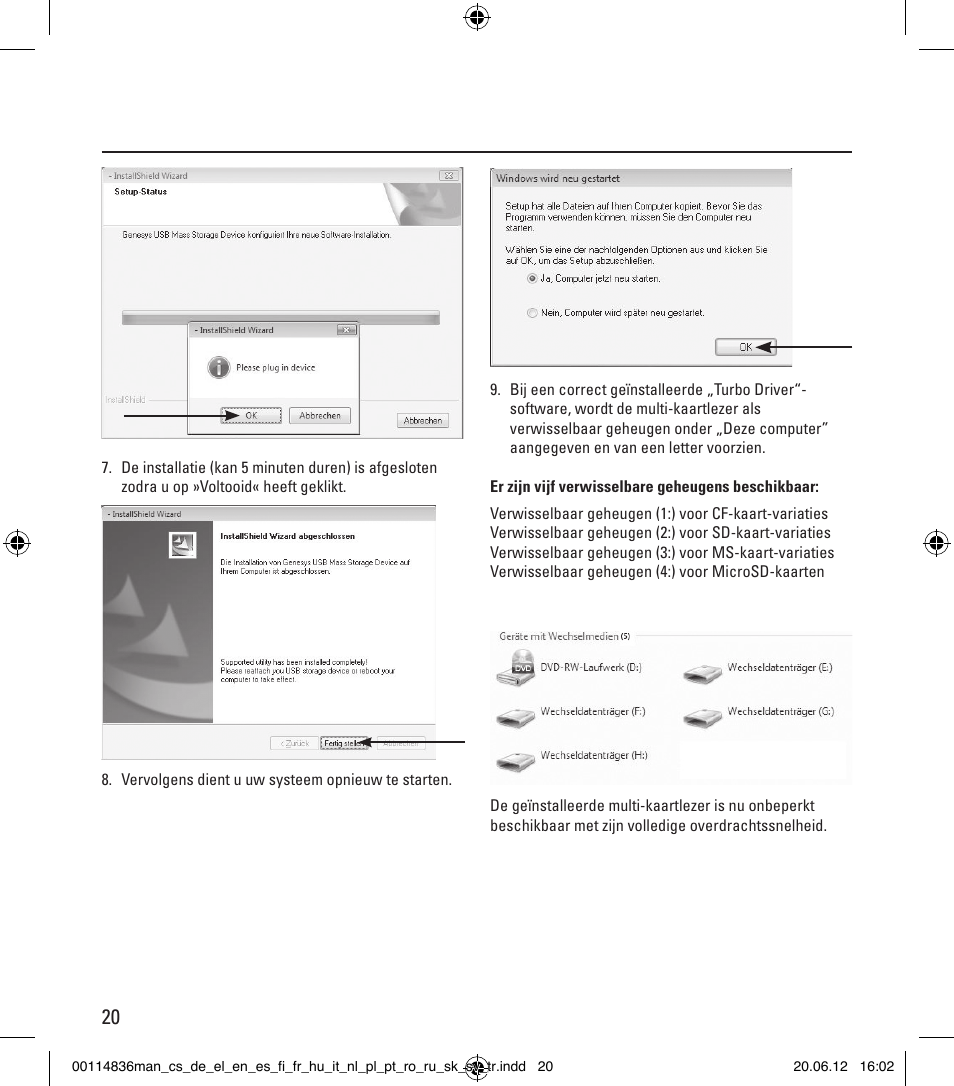 Hama Card Reader SuperSpeed Slim User Manual | Page 20 / 70