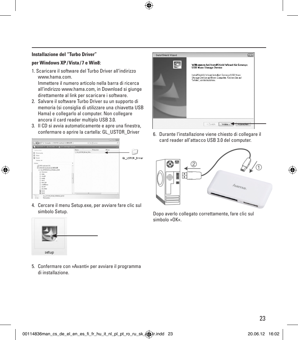 Hama Card Reader SuperSpeed Slim User Manual | Page 23 / 70