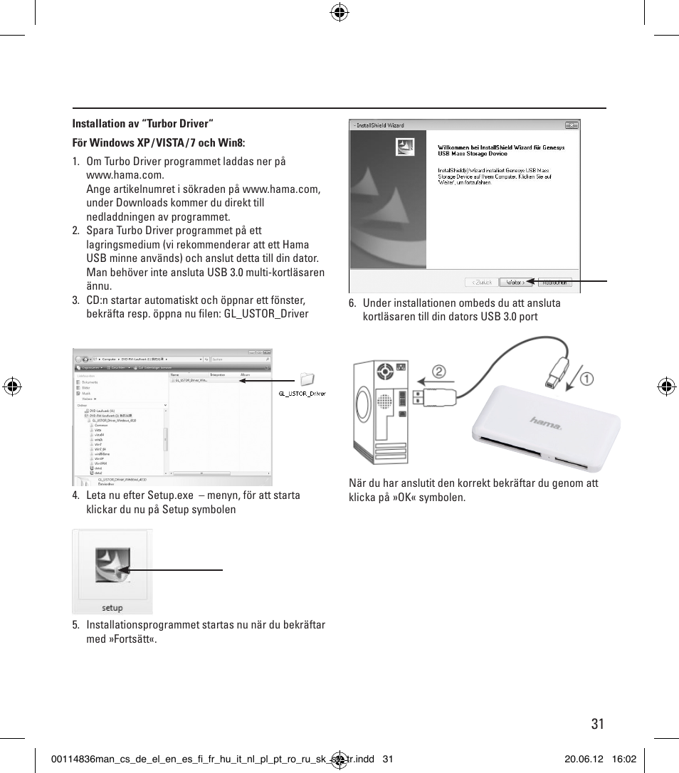 Hama Card Reader SuperSpeed Slim User Manual | Page 31 / 70