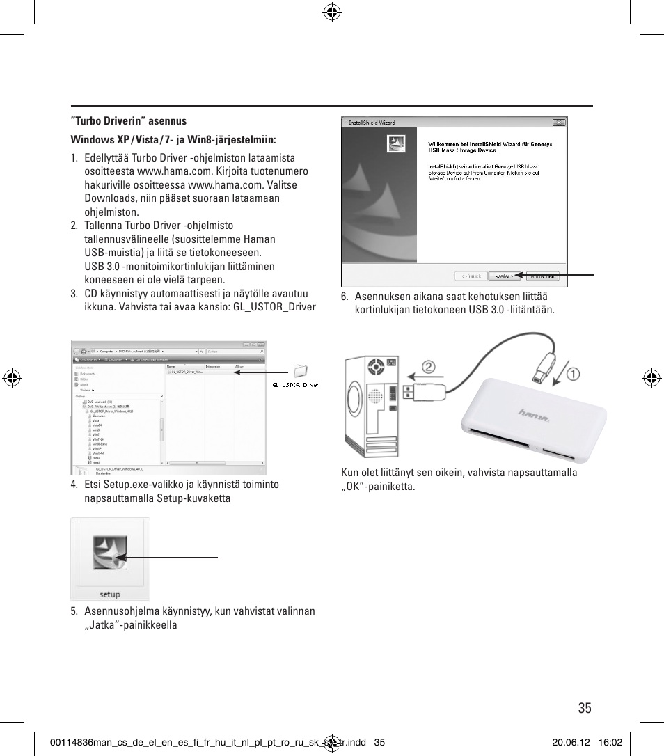 Hama Card Reader SuperSpeed Slim User Manual | Page 35 / 70