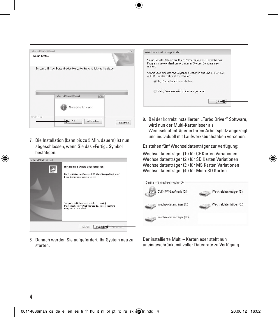 Hama Card Reader SuperSpeed Slim User Manual | Page 4 / 70