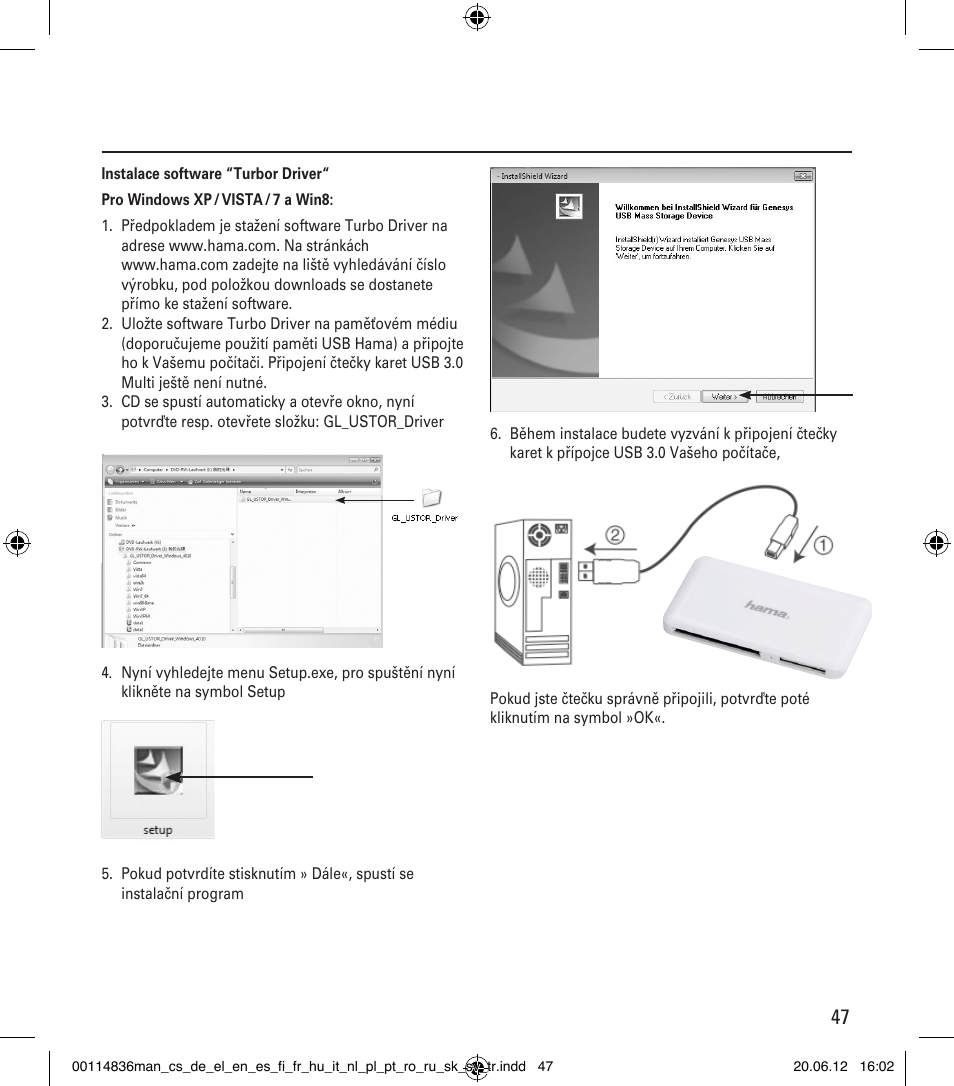 Hama Card Reader SuperSpeed Slim User Manual | Page 47 / 70