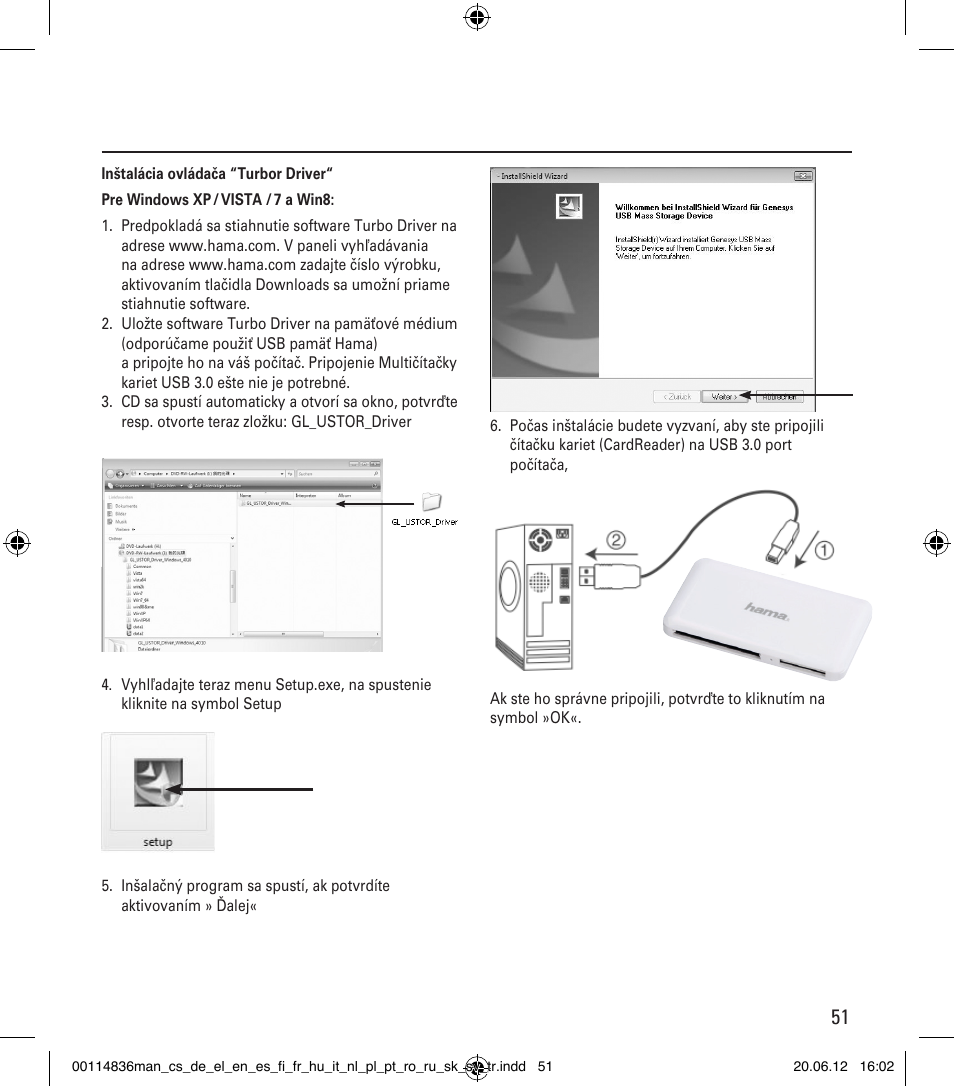 Hama Card Reader SuperSpeed Slim User Manual | Page 51 / 70