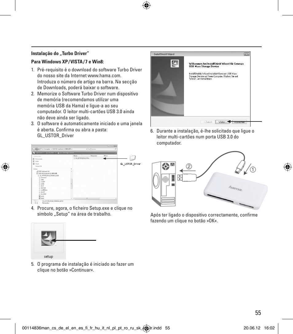 Hama Card Reader SuperSpeed Slim User Manual | Page 55 / 70