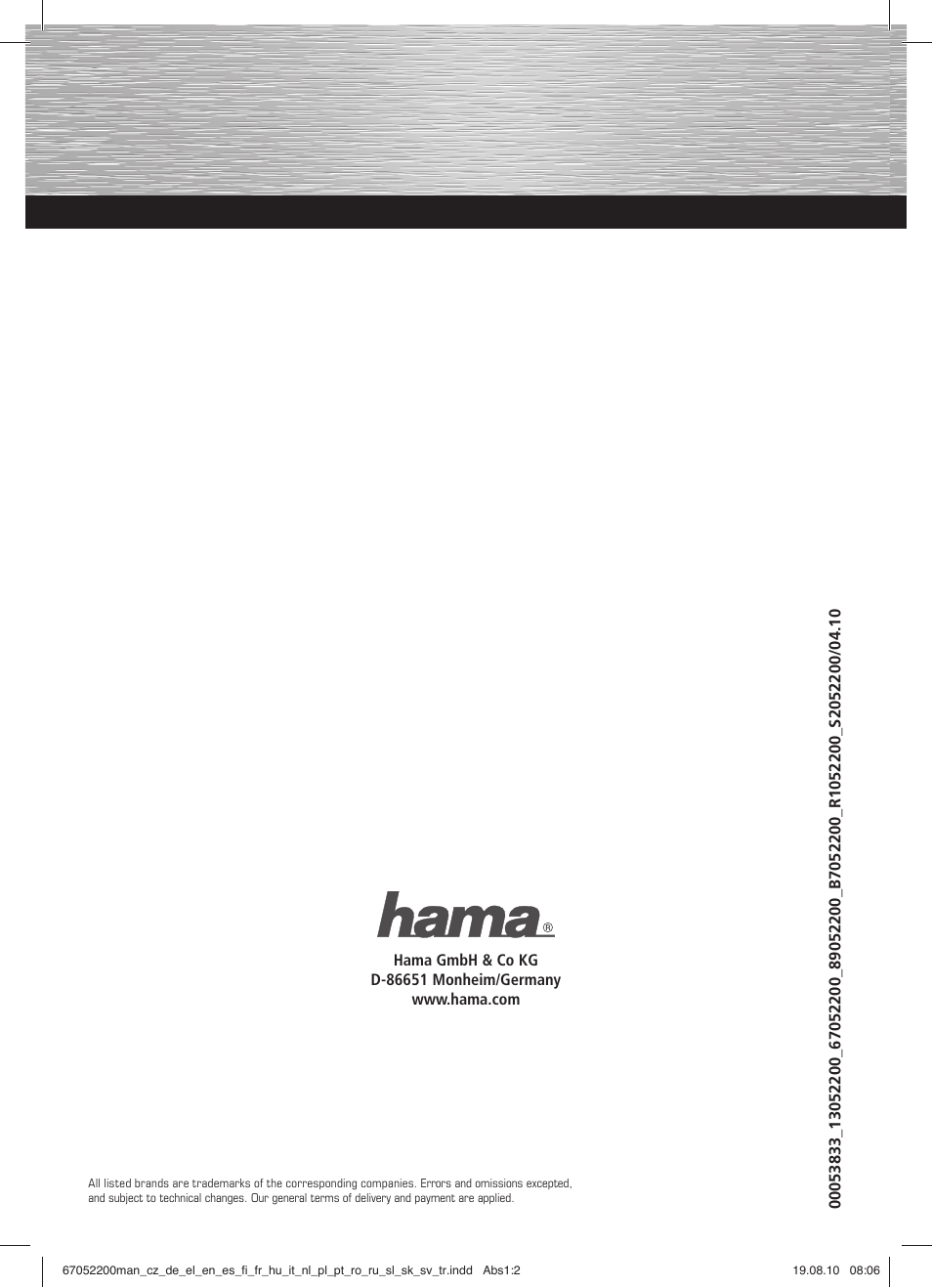 Hama SL710 User Manual | 21 pages