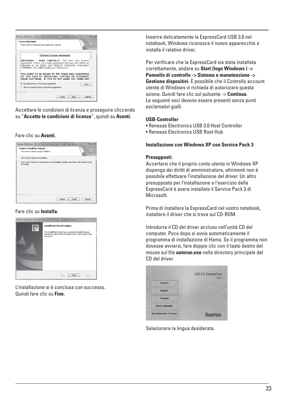 Hama ExpressCard USB 3.0 User Manual | Page 23 / 72