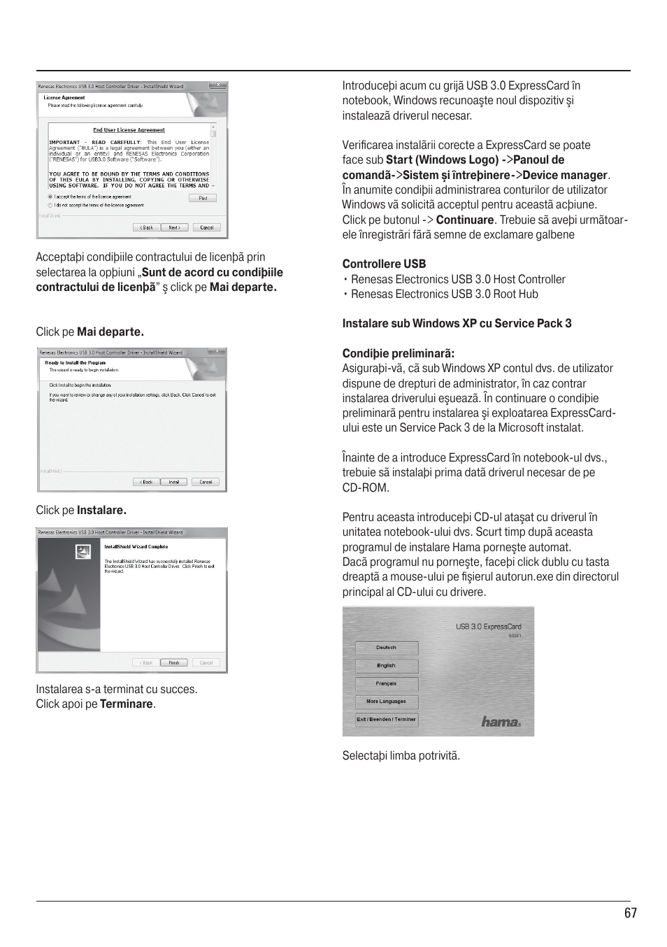 Hama ExpressCard USB 3.0 User Manual | Page 67 / 72