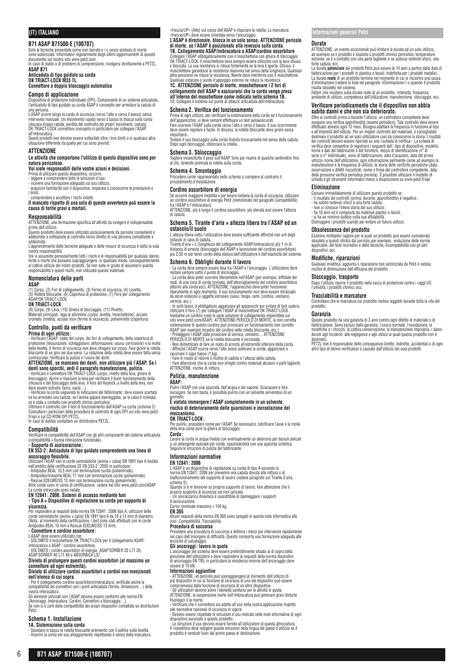 Petzl ASAP User Manual | Page 6 / 20