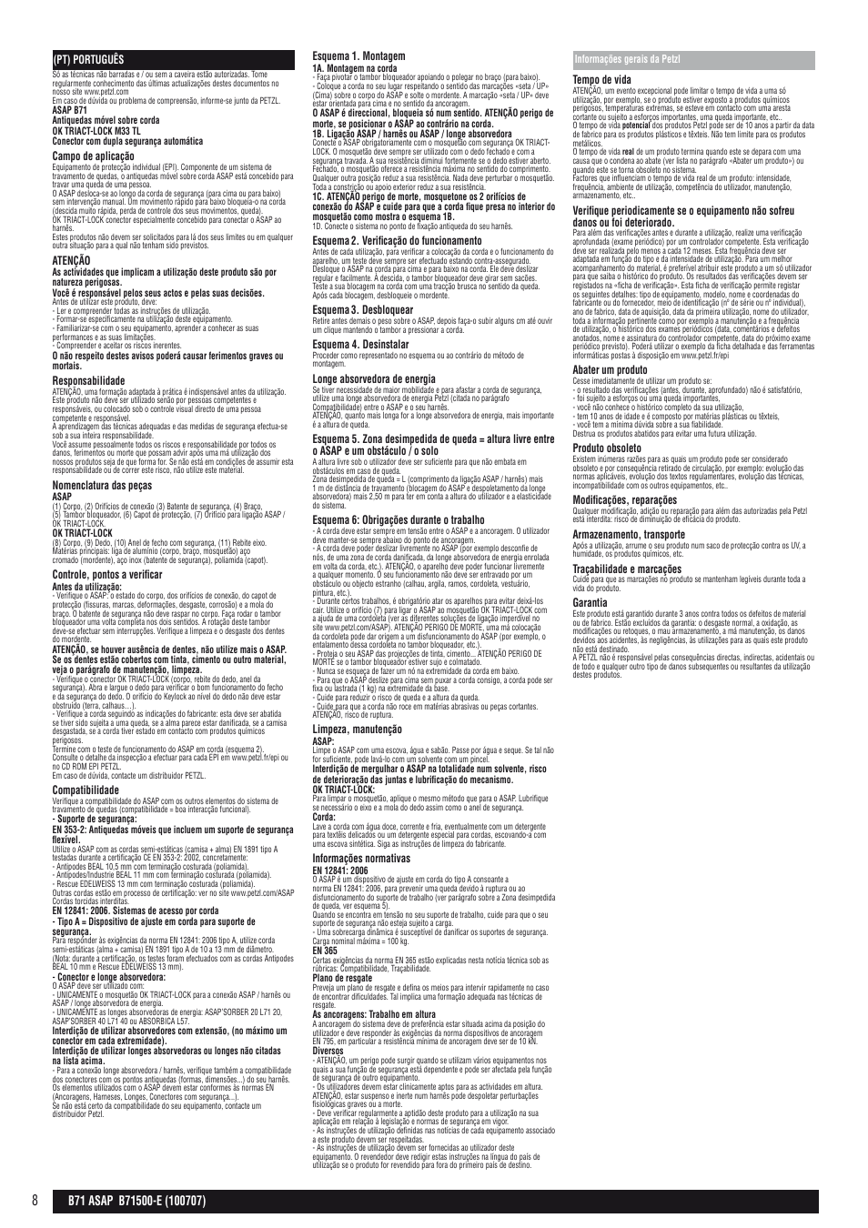 Petzl ASAP User Manual | Page 8 / 20