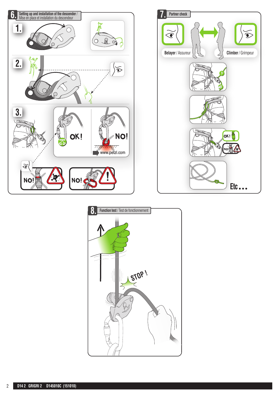 Drawings | Petzl GRIGRI 2 User Manual | Page 2 / 23