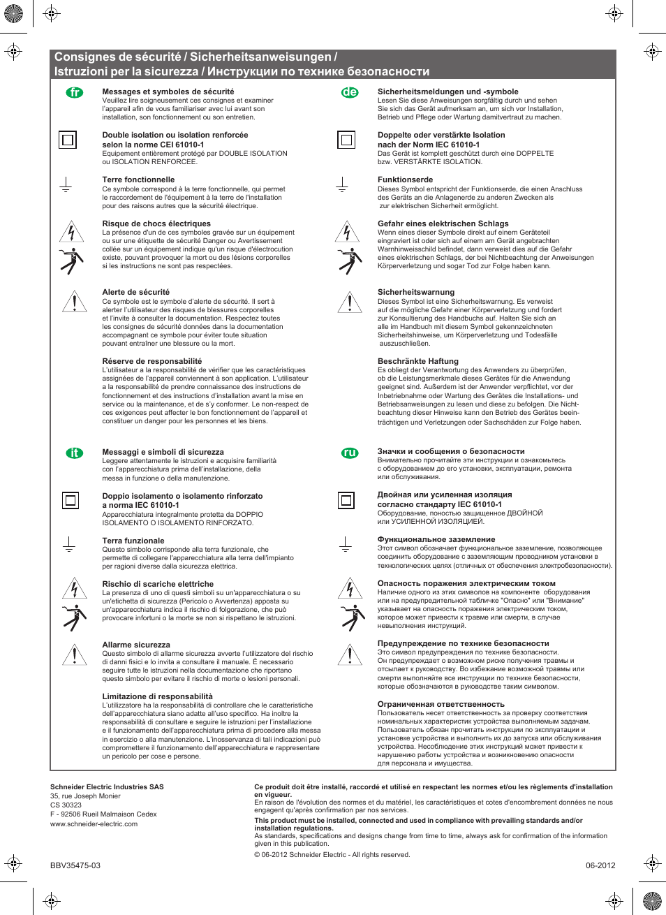 Schneider Electric Vigilohm IM20 User Manual | Page 10 / 10