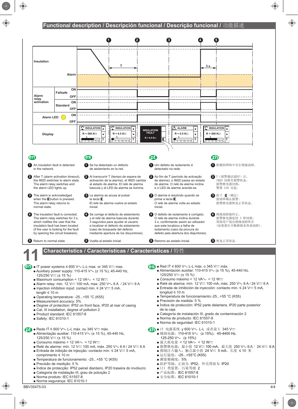 Zh pt es en | Schneider Electric Vigilohm IM20 User Manual | Page 4 / 10