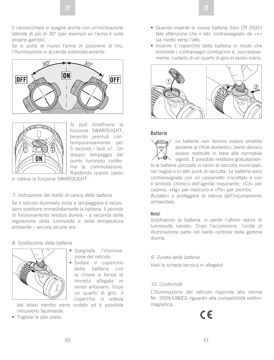 De it it | Swarovski Optik Z6(i) 5-30x50 P (BT) User Manual | Page 26 / 71