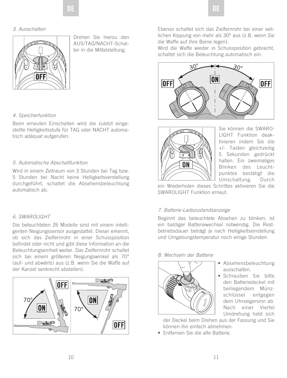 Swarovski Optik Z6(i) 5-30x50 P (BT) User Manual | Page 6 / 71