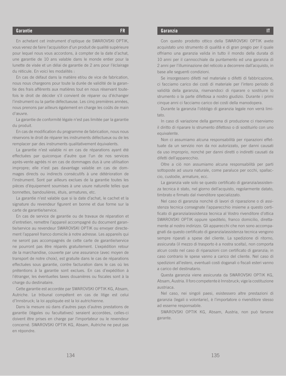 Swarovski Optik Z6(i) 5-30x50 P (BT) User Manual | Page 68 / 71