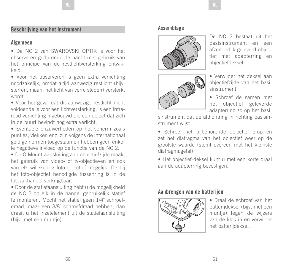 Swarovski Optik NC	2 User Manual | Page 31 / 61