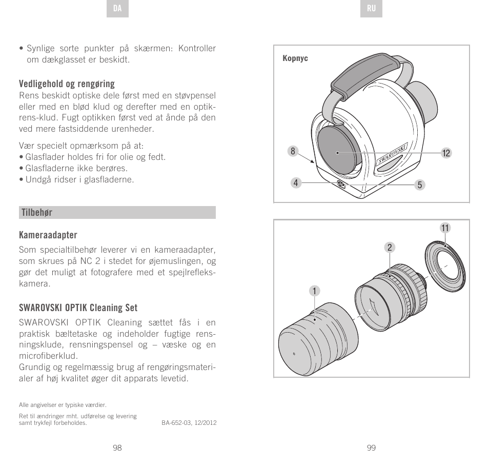 Swarovski Optik NC	2 User Manual | Page 50 / 61