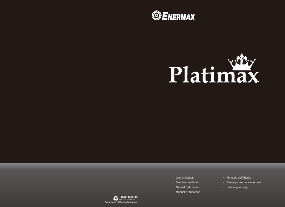 Enermax Platimax EPM850EWT User Manual | 40 pages