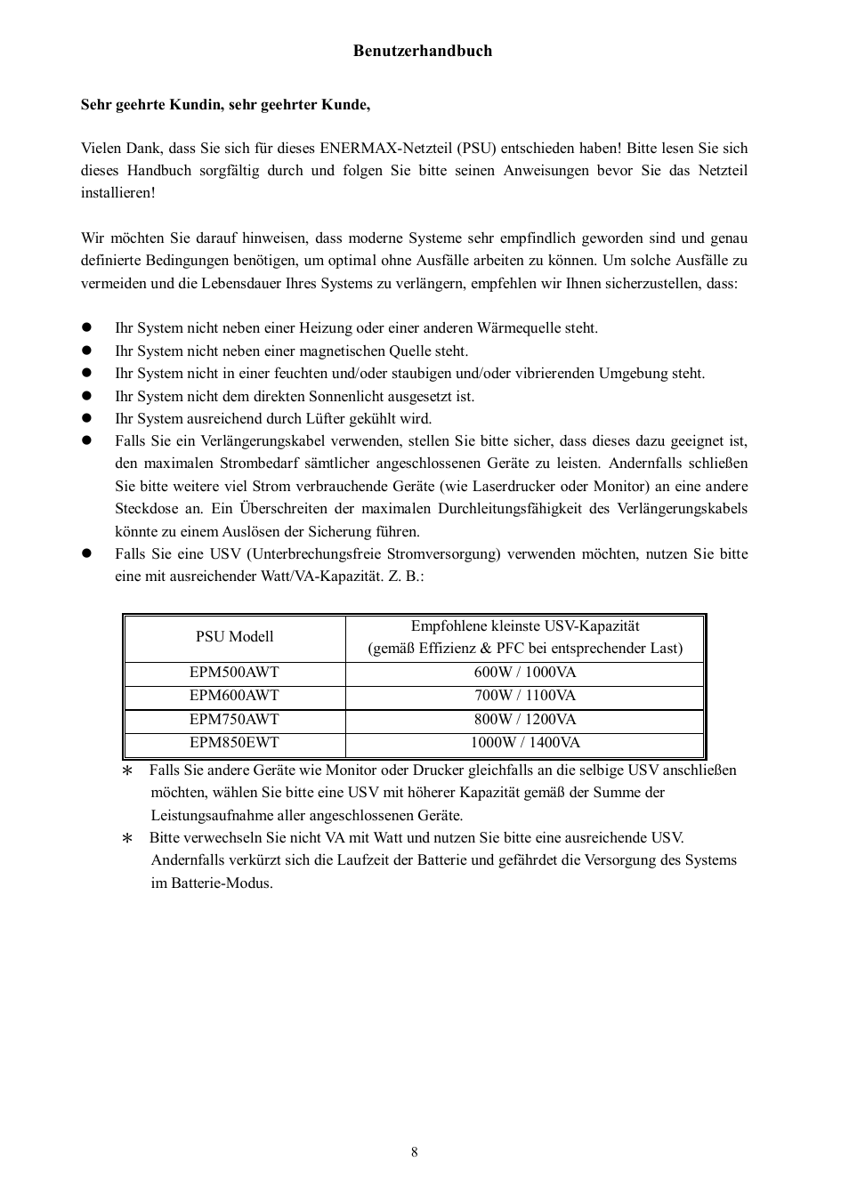 Enermax Platimax EPM850EWT User Manual | Page 10 / 40