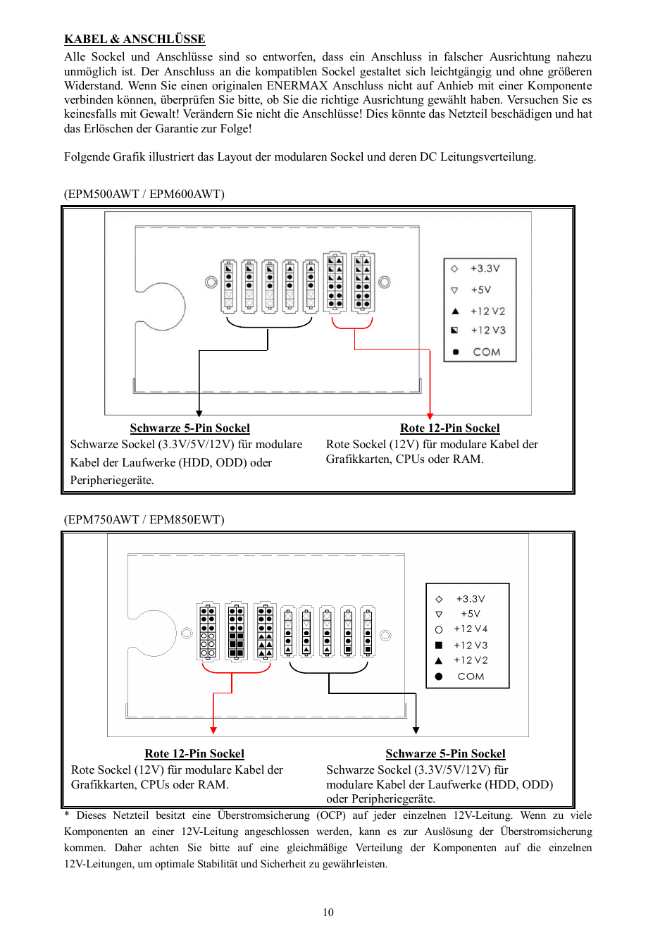 Enermax Platimax EPM850EWT User Manual | Page 12 / 40