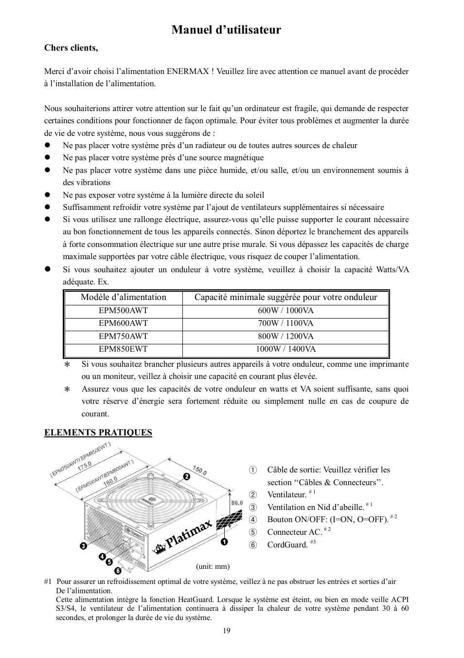 Manuel d’utilisateur | Enermax Platimax EPM850EWT User Manual | Page 21 / 40