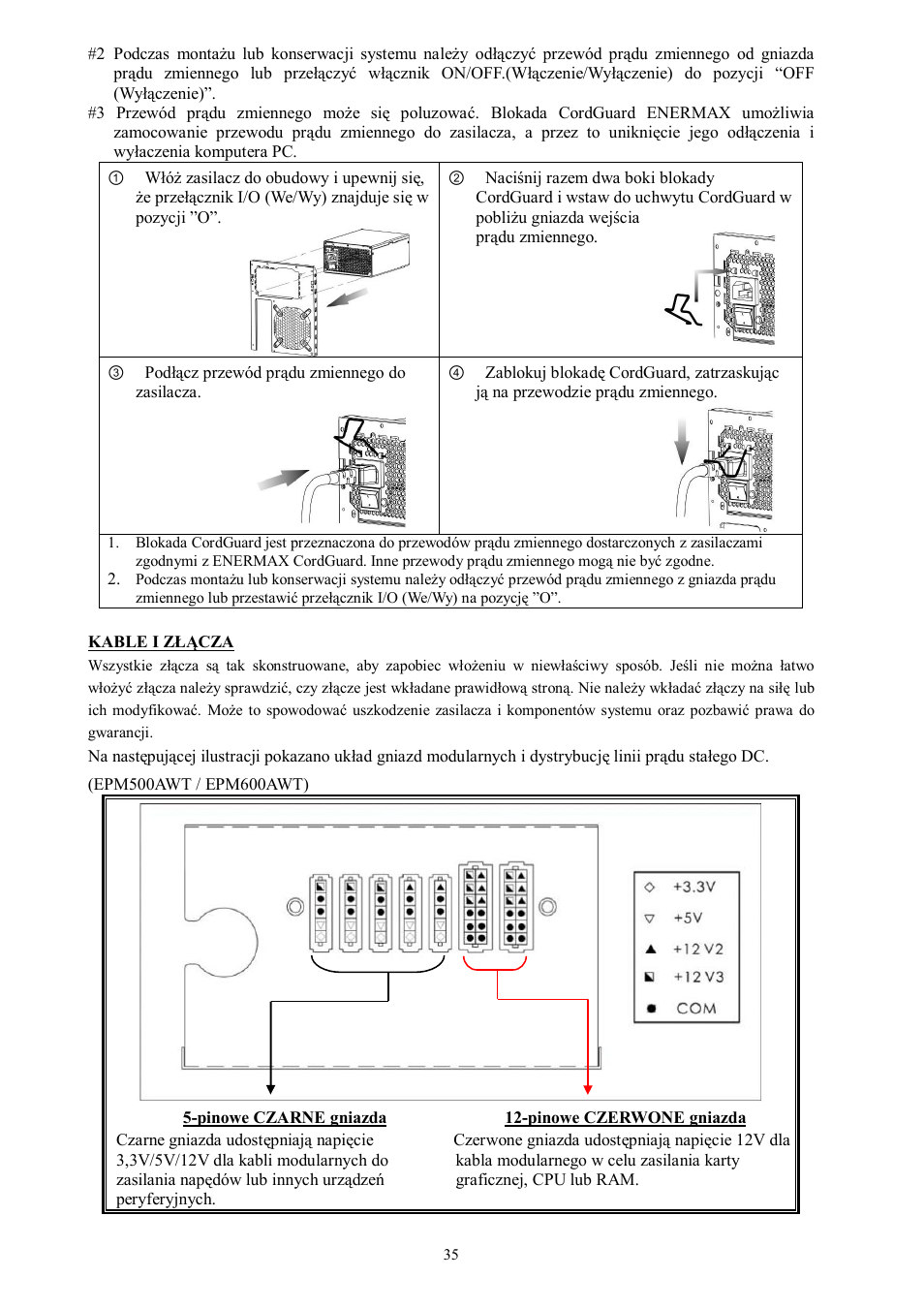 Enermax Platimax EPM850EWT User Manual | Page 37 / 40