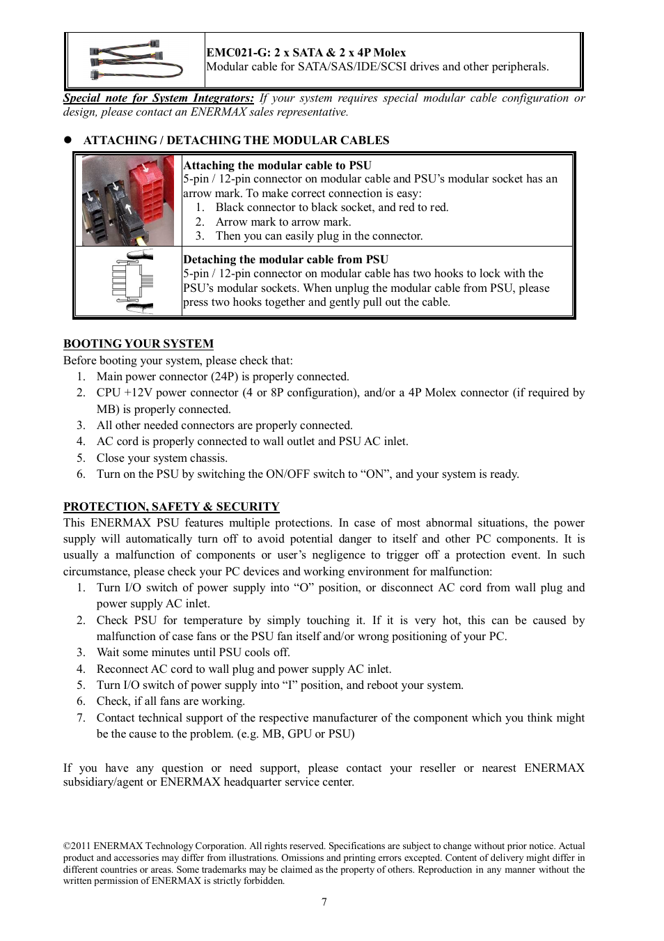 Enermax Platimax EPM850EWT User Manual | Page 9 / 40